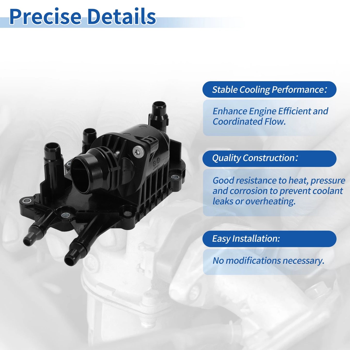 Engine Coolant Thermostat Housing for BMW 5-Series (2018)