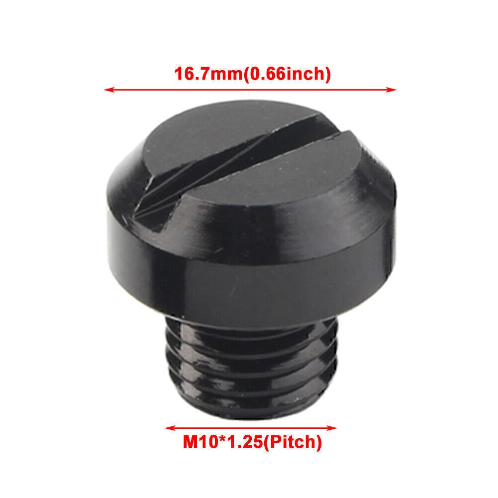 4 x M10 Mirror Hole Plugs for Yamaha, Honda, Suzuki, Kawasaki, BMW