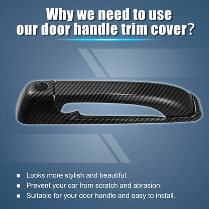 8pcs Exterior Side Door Handle Cover Trim for Ram 1500 2500 3500 (2010-2018)