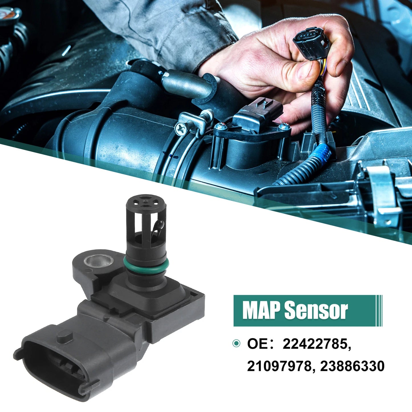 Intake Manifold Pressure MAP Sensor for Volvo D11 D13 (2007-2023)