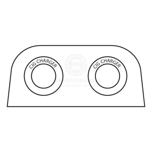 Power Socket Dual Cigarette Lighter Surface Mount for Relaxn Boats