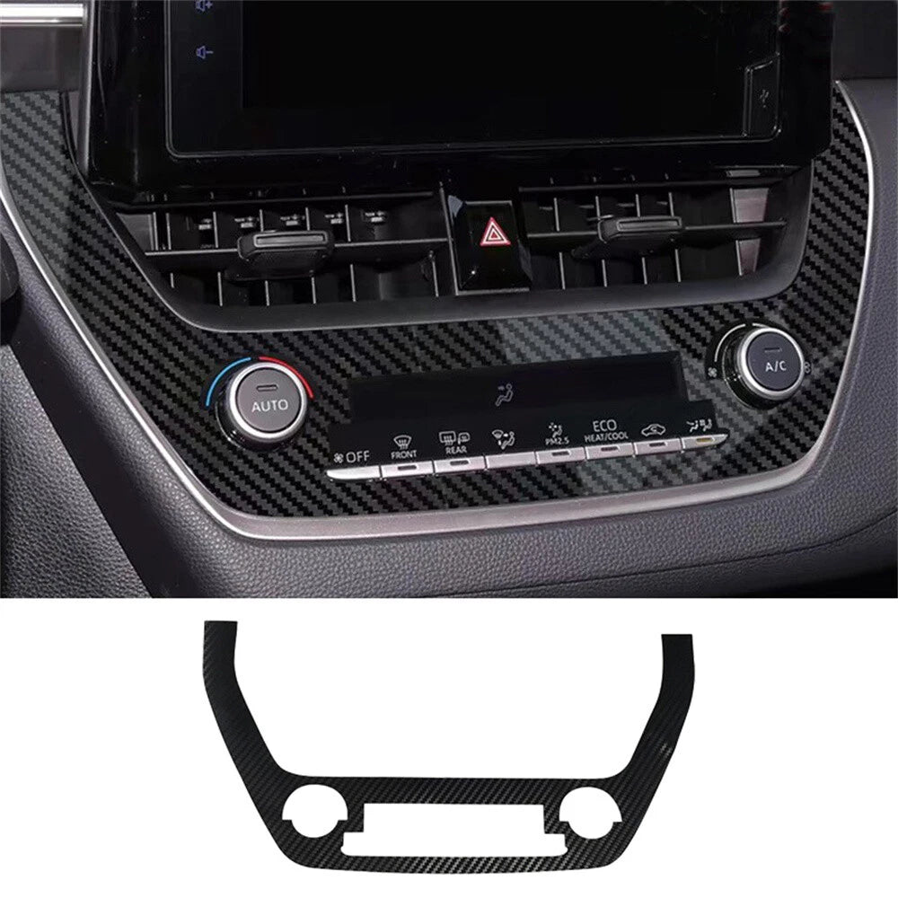 Carbon Fiber Console AC Button Cover Trim for Toyota Corolla (2020-2024)