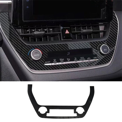 Carbon Fiber Console AC Button Cover Trim for Toyota Corolla (2020-2024)