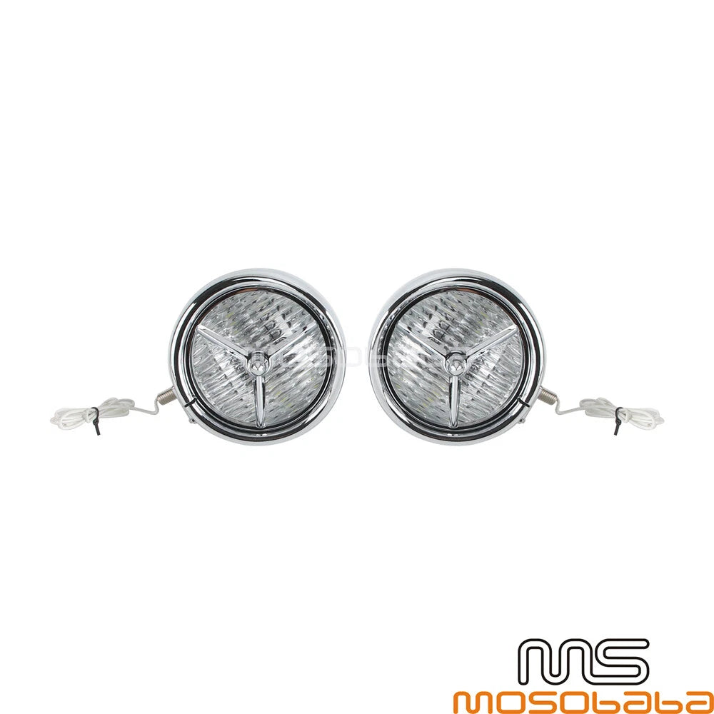 4.5" Chrome Headlight Fog Trim Lights for Harley FLHTCUSE FLHSE Road Glide