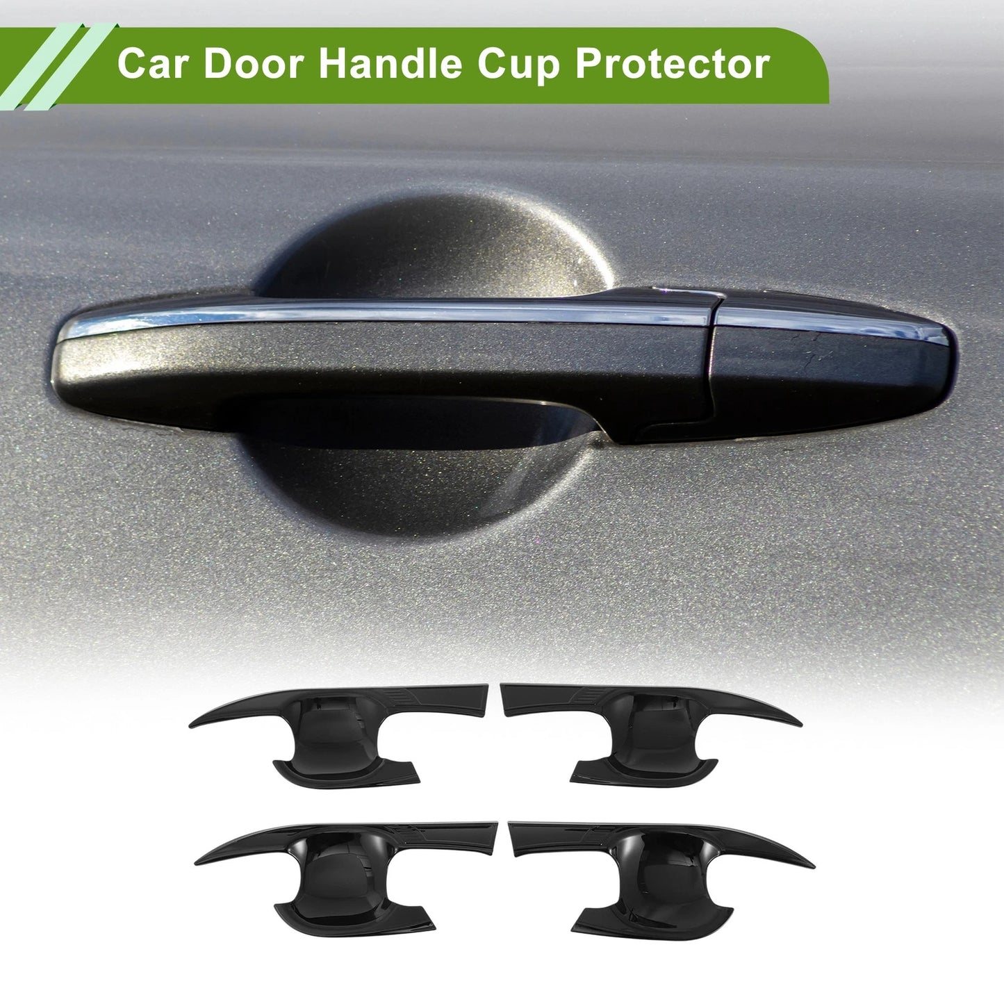 4 x Door Handle Cup Protectors for Toyota Camry Gloss Black