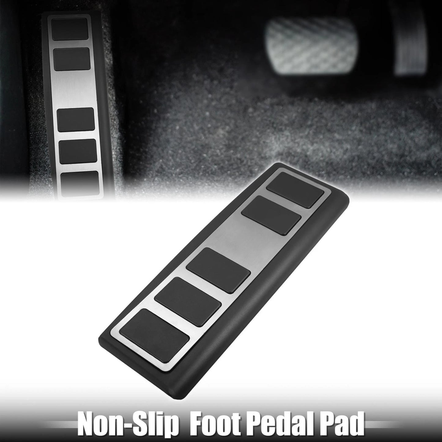 Car Foot Rest Pedal Cover for Ford Mustang Mach-E 2021-2022 Stainless Steel