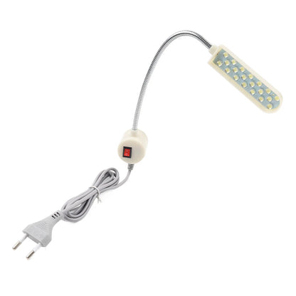 LED Sewing Gooseneck Lamp Light with Magnetic Base for Bernina White