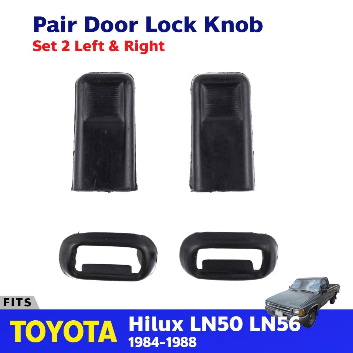 Door Lock Knob Surround Fits Toyota Hilux LN50 LN56,60 MK2 Ute Truck 1984-1988