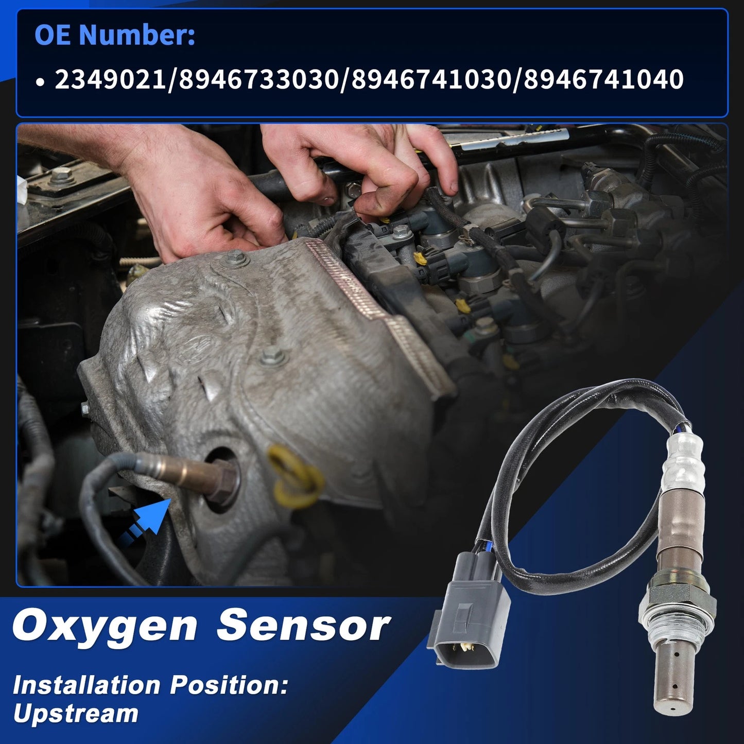 Upstream Oxygen Sensor for Toyota Sienna Solara 3.0L V6 (2001-2003)
