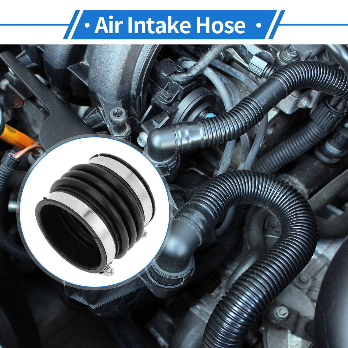 Engine Air Intake Hose with Clamps for Toyota Camry (2002-2003) 1 Pc