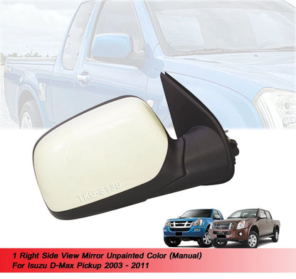 Manual Side View Mirror for Isuzu D-Max DMax (2003-2011)