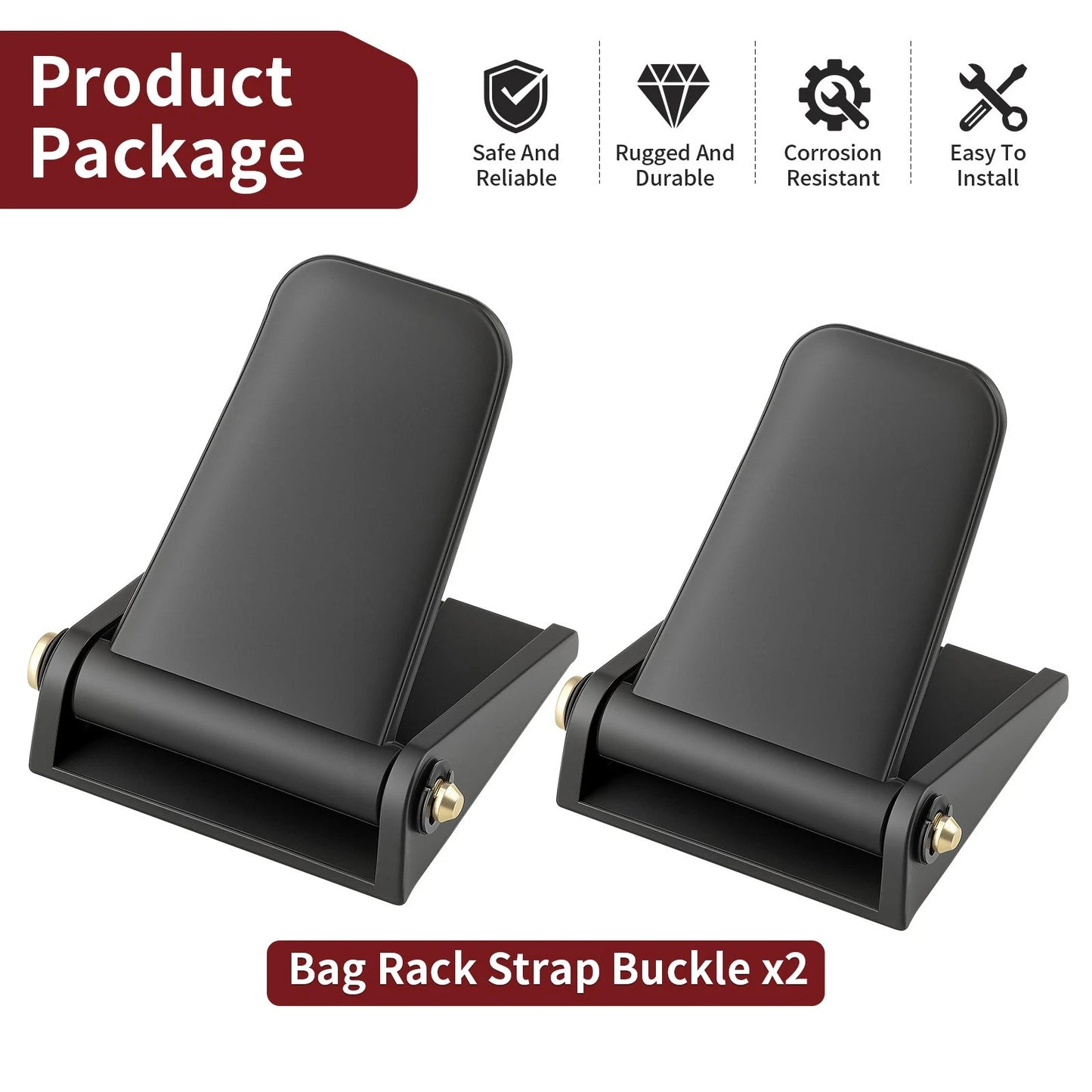 Bag Rack Strap Buckle 2 PACK for Yamaha G19/G19E Ultima Electric 1996-2002