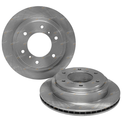 Rear Brake Rotors & Pads for Mitsubishi Pajero NM NP NS V6 4cyl (2000-2008)