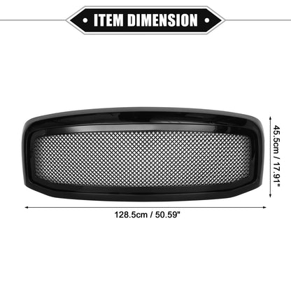 Grille Assembly for Dodge Ram 3500 2006-2009 Gloss Black