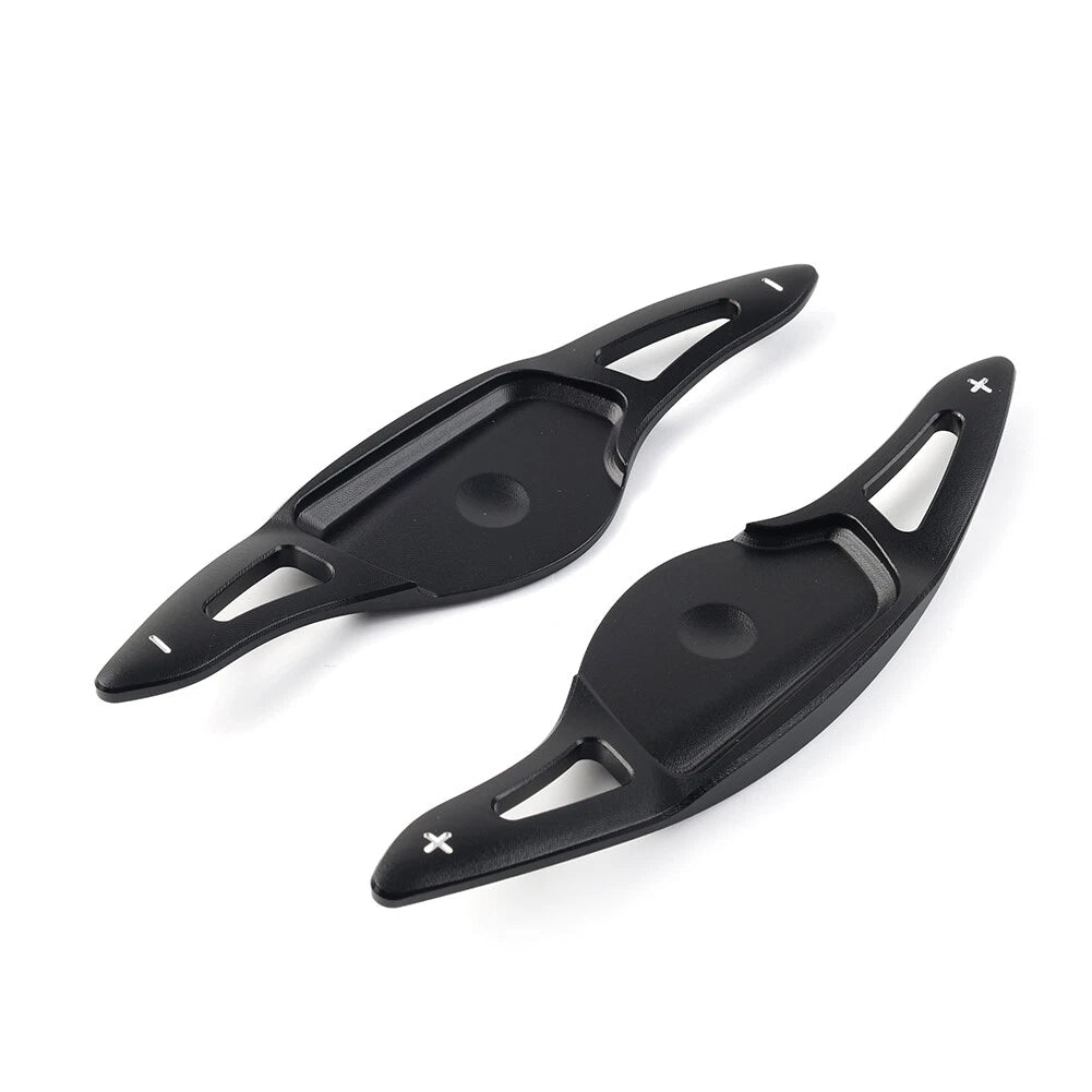 Black Interior Steering Wheel Paddle Shifter Extensions for Hyundai G90