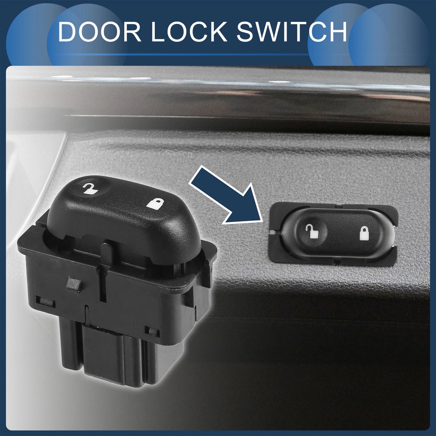 Front Left Door Lock Switch for Mercury Mountaineer (2002-2004)