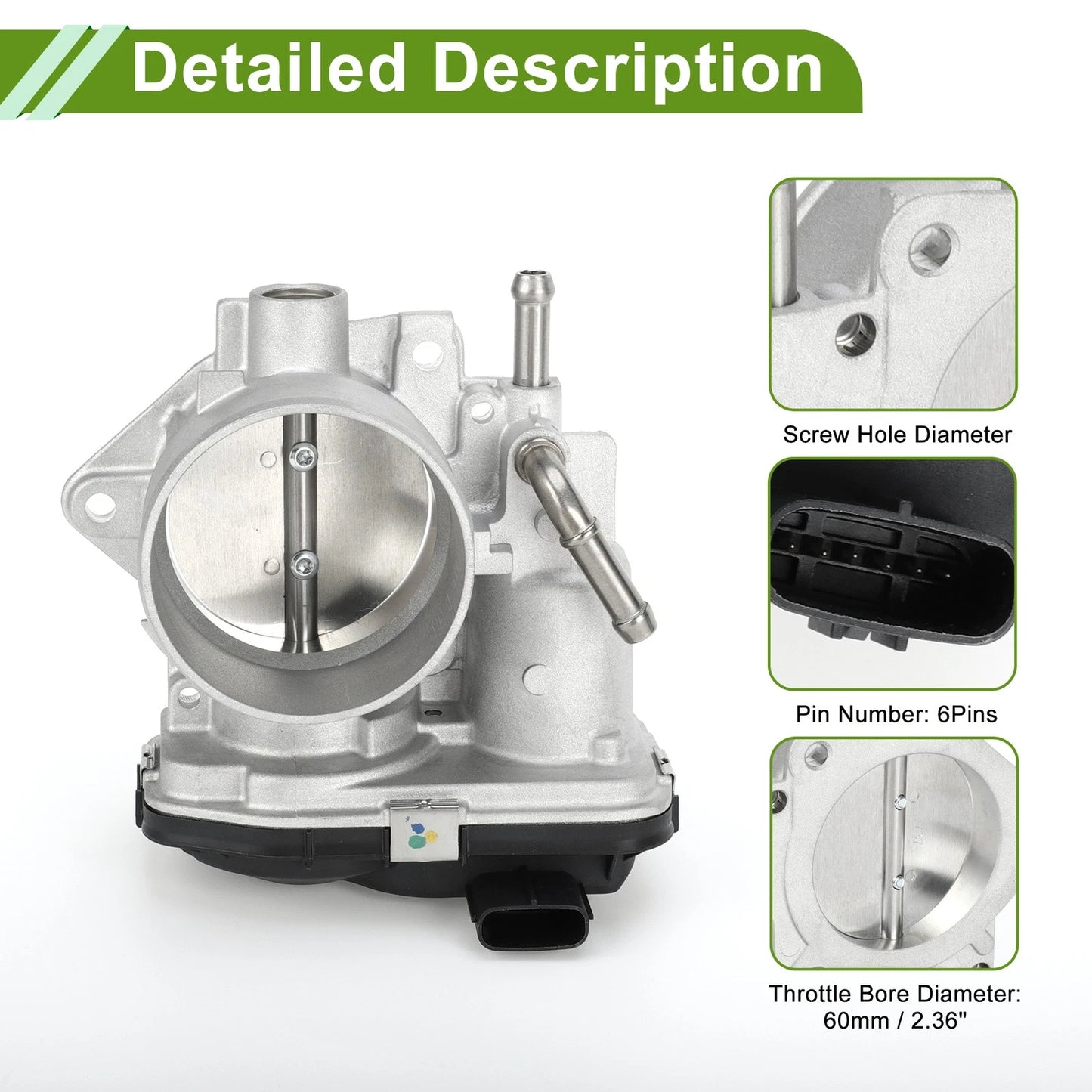 Throttle Body for Lexus UX250h, UX200, Toyota Corolla 2.0L (2019-2022)
