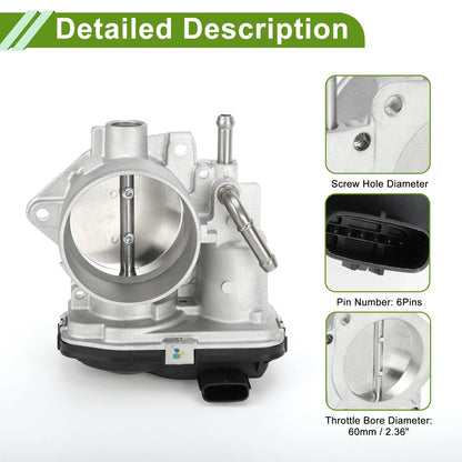 Throttle Body for Lexus UX250h, UX200, Toyota Corolla 2.0L (2019-2022)