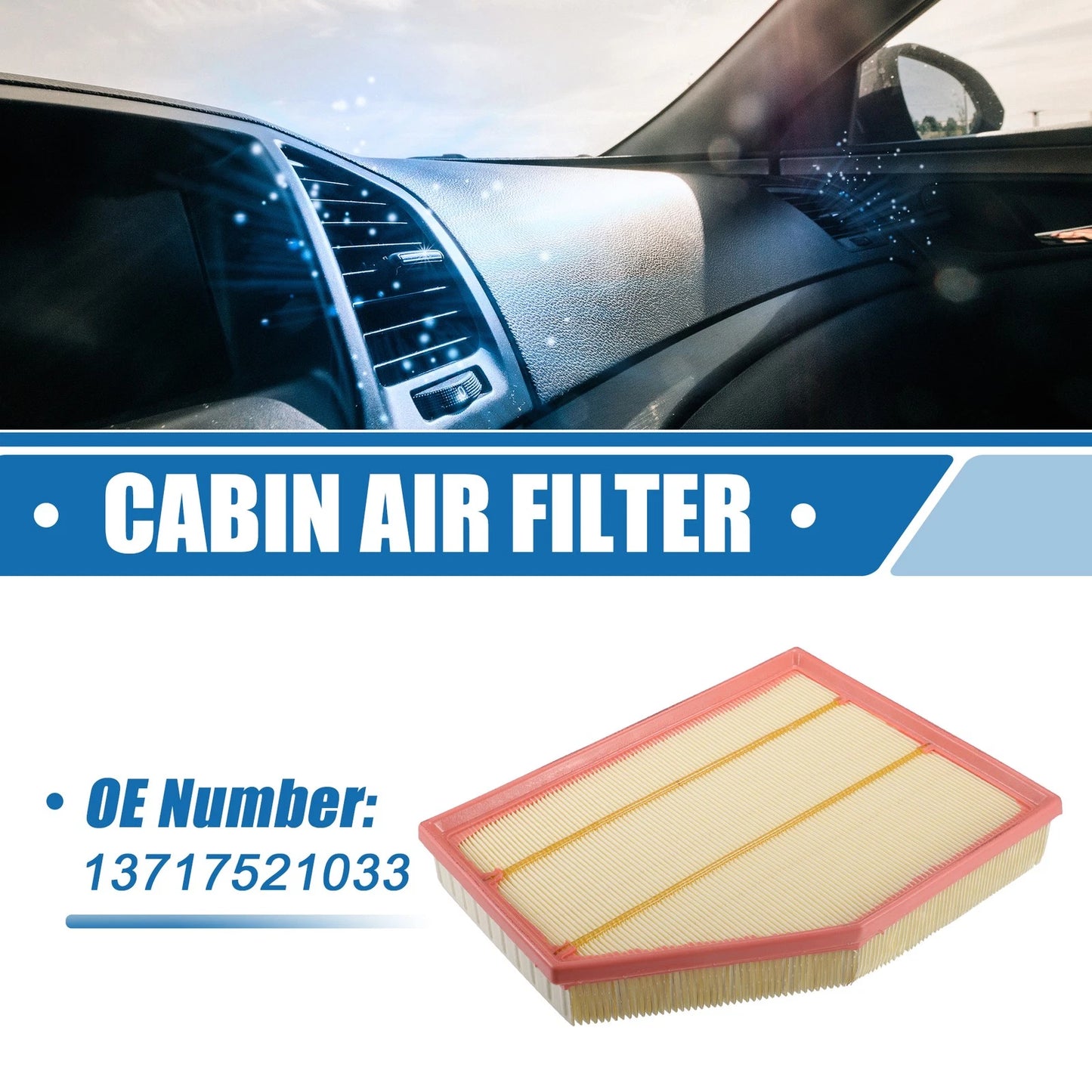 Cabin Air Filter & Engine Air Filter for BMW E60 525i L6 2.5L (2005-2010)