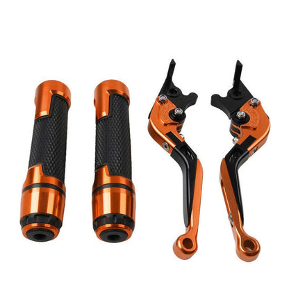 Orange Extendable Brake Clutch Levers Grips Set for Suzuki GSXR750