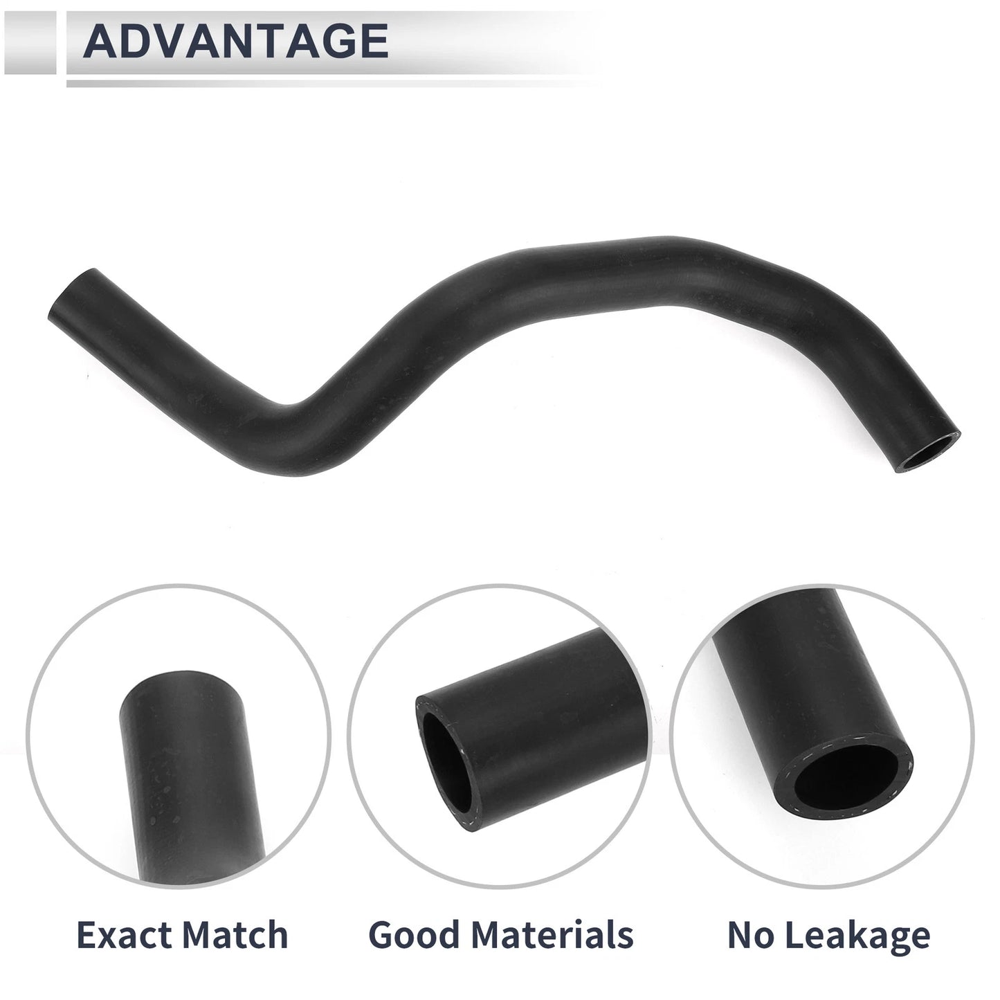 Radiator Coolant Hose for Honda Accord 2.4L (2013-2017) 1 x Rubber