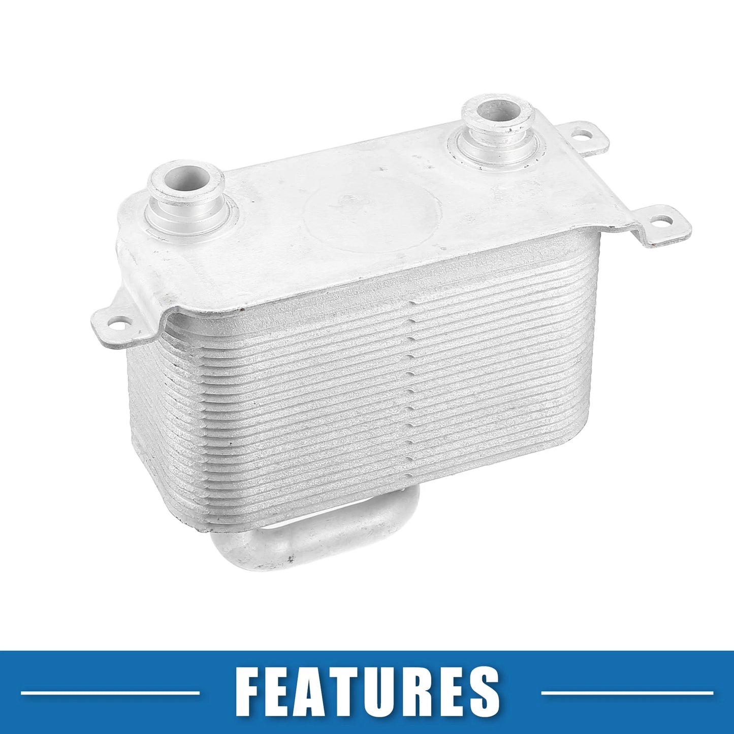 Engine Oil Cooler for BMW E60 2006-2010 (2 x Silver Tone)