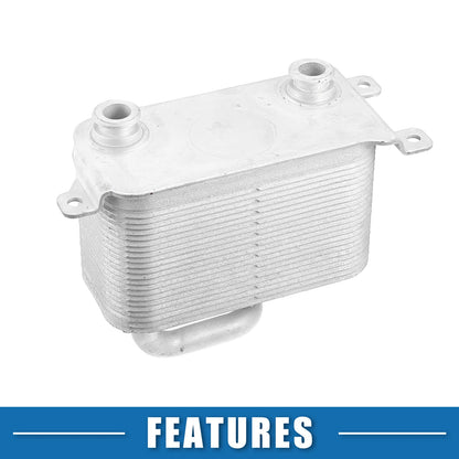 Engine Oil Cooler for BMW E60 2006-2010 (2 x Silver Tone)