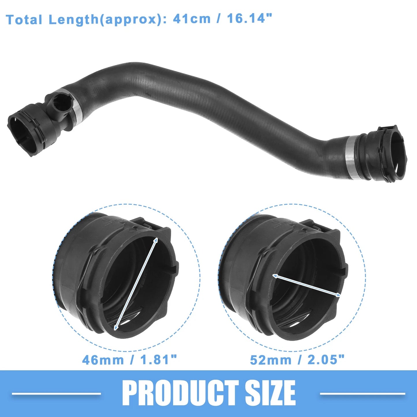 Lower Radiator Coolant Hose for BMW 525i 2.5L L6 (2001-2007)