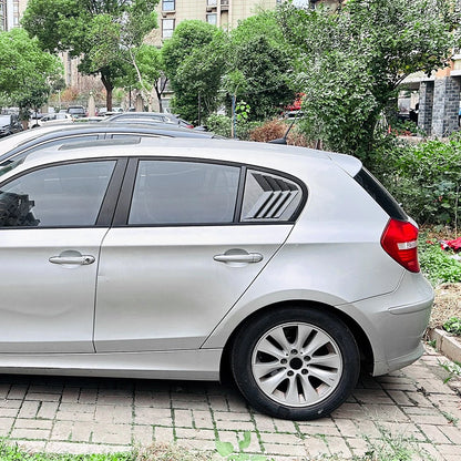 Carbon Look Rear Window Scoop Shutter Vent Covers for BMW 1Series (2005–2011)