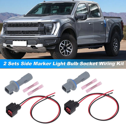 Side Marker Light Bulb Socket Wiring for Ford F-150 F-250 Super Duty (2009-2014)