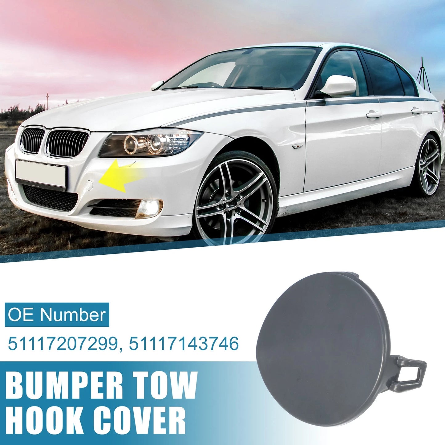 Front Bumper Tow Hook Cover for BMW (2006-2013)