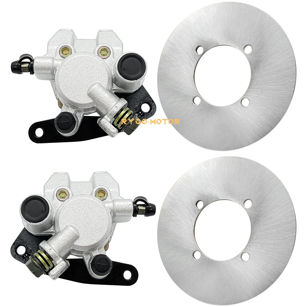 2 x Front Brake Calipers & Disc Rotor for Suzuki Eiger 400 Vinson 500 LTA/LTF400