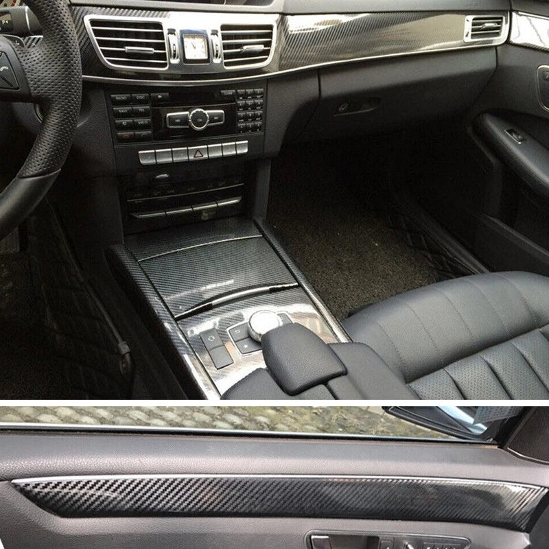 5D Carbon Fiber Style Decor Cover Kit for Mercedes Benz E W212 (2010-2016)
