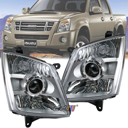 2 x Projector Headlamps for Isuzu D-Max (2007-2011)