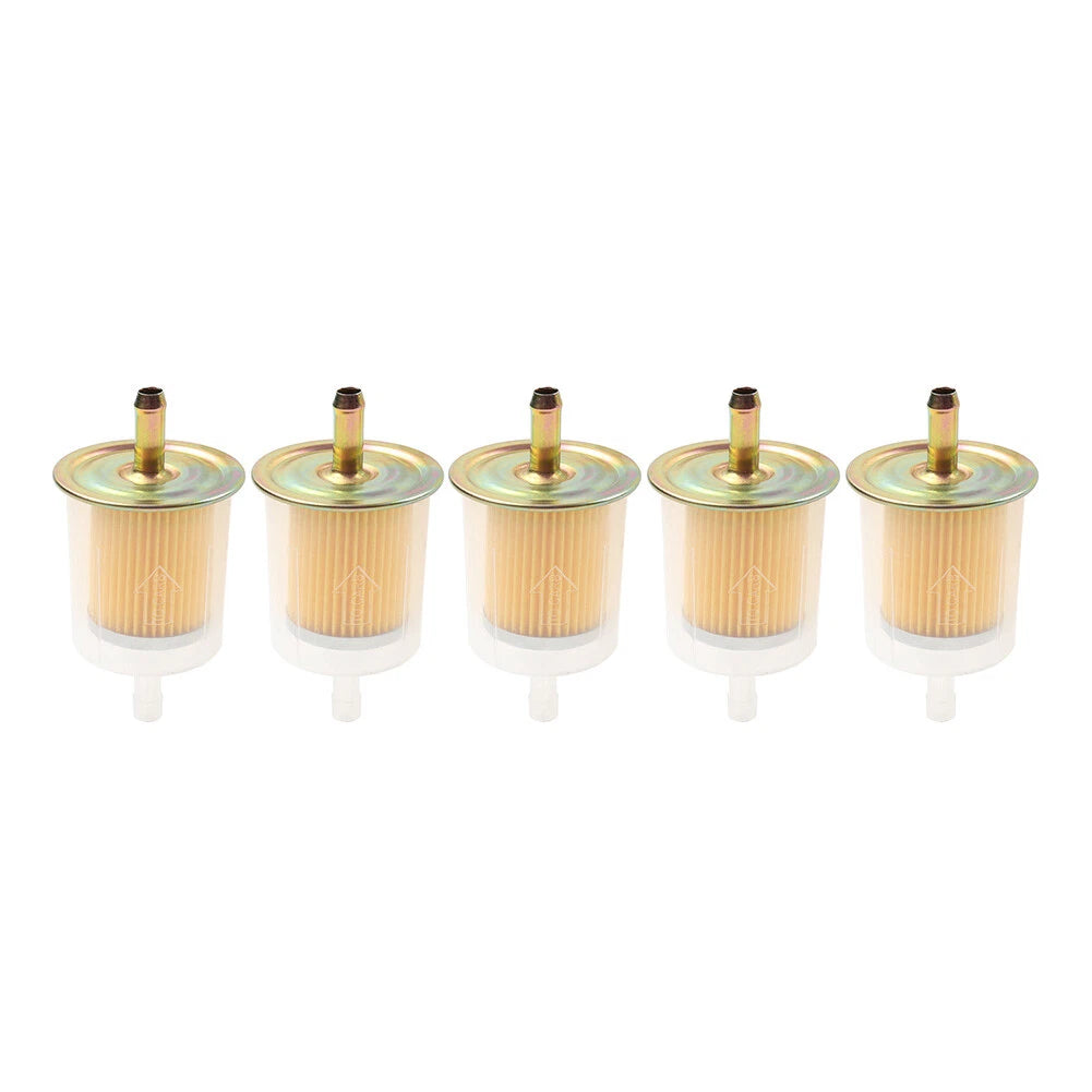 5 x 3/8" Fuel Filters for Universal Motorcycle Inline Gas Line