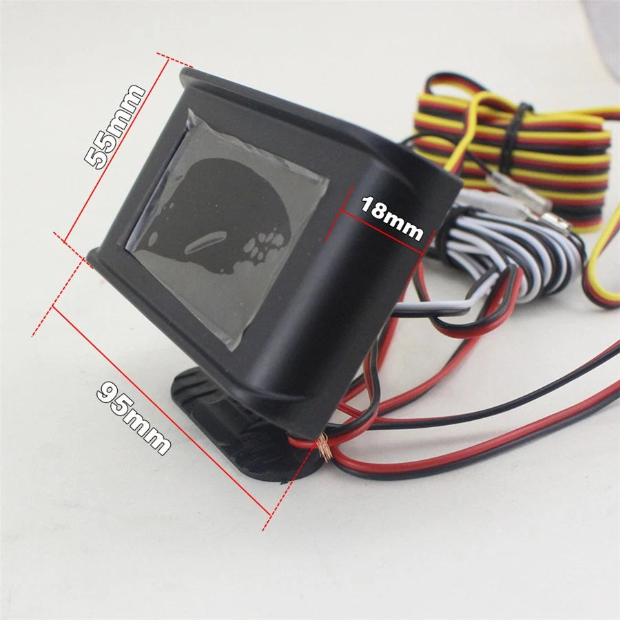 12V/24V Universal Fuel Level Gauge Meter & Digital Voltmeter for Car/Truck