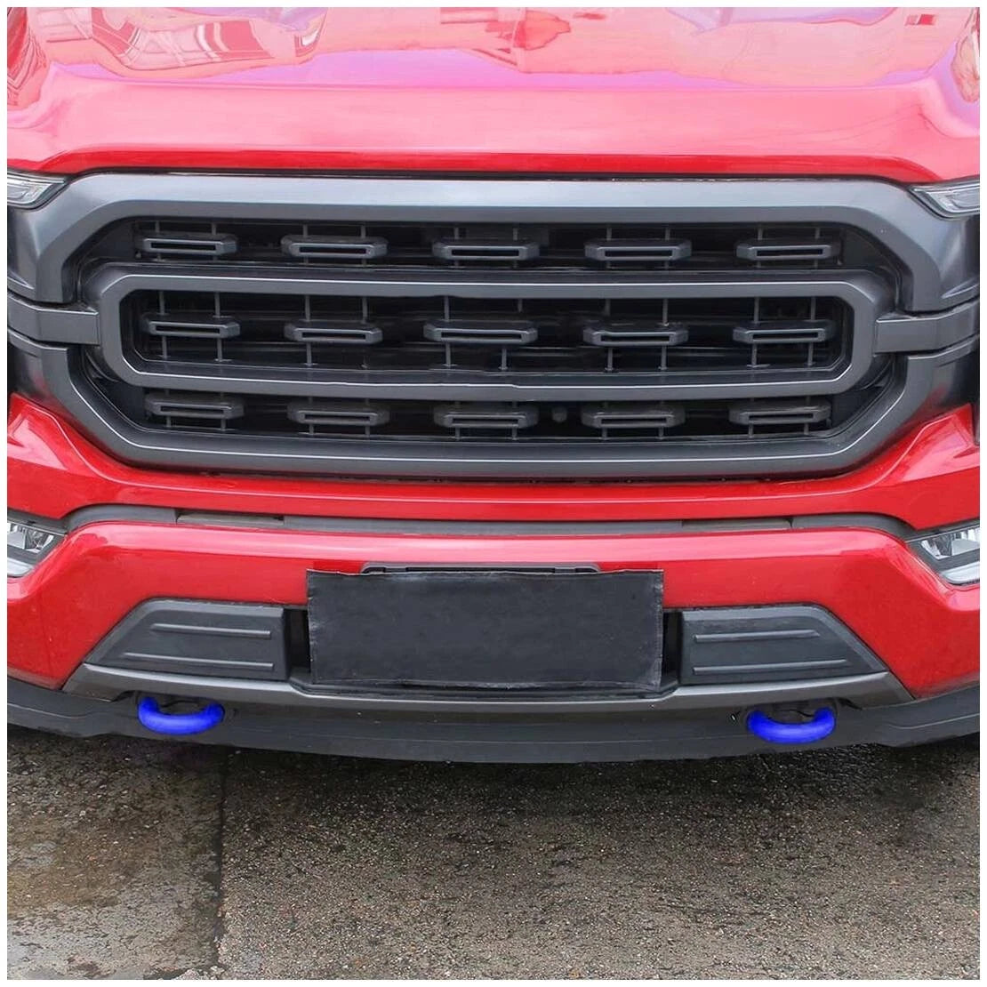 2 x Tow Hook Covers for Ford F150, Expedition, Tundra (2004-2024) Blue