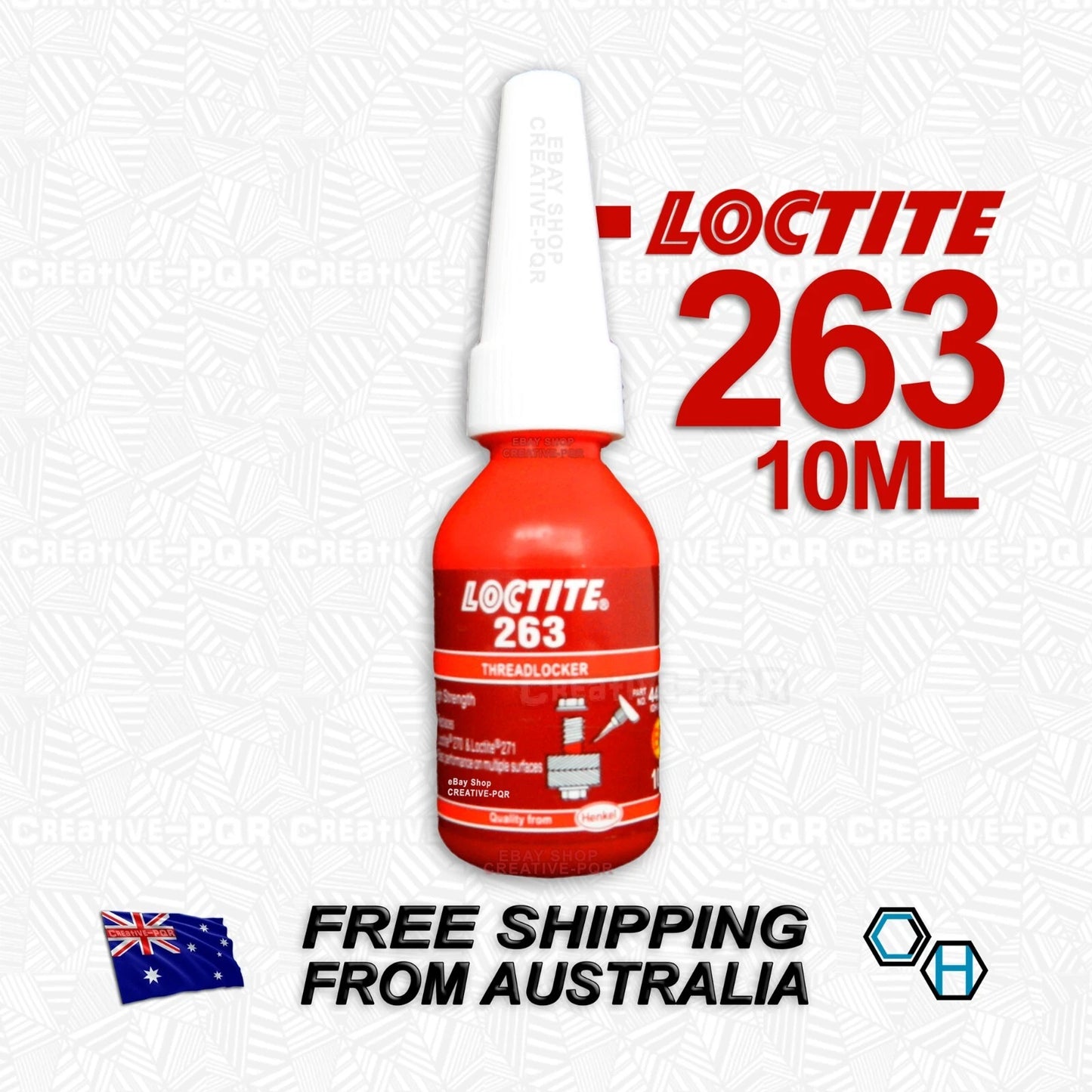 Loctite 263 Super Stud Lock High Strength Threadlocker 10ml for Car Models