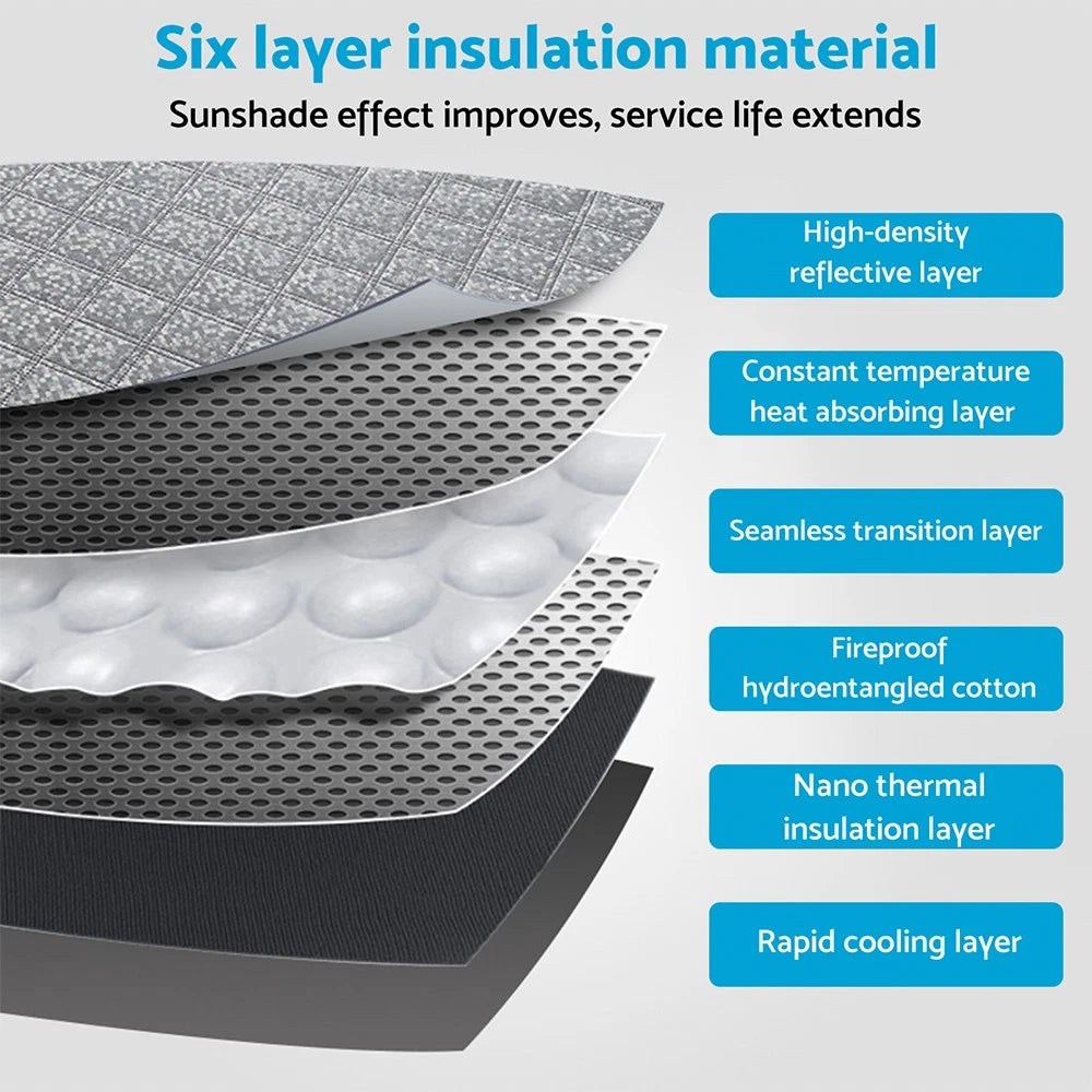 6 Layer Windscreen Sun Shade for Kia Cerato (2018-2025)