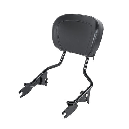 Sissy Bar Backrest Pad Luggage Rack Docking Kit for Harley Road Glide (14-24)
