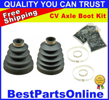 CV Axle Boot Kit Front Inner & Outer for Toyota Corolla XRS (2005–2006)
