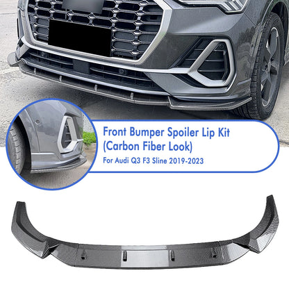 Front Spoiler Lip Splitter Kit for Audi Q3 F3 Sline (2019-2024)