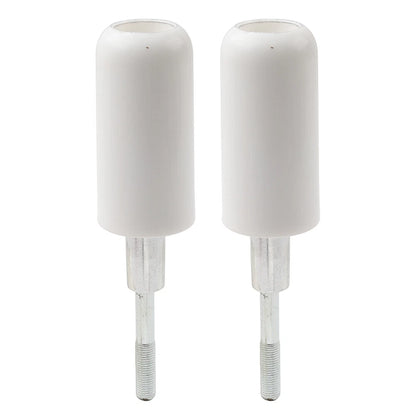 White Frame Sliders Anti Crash Protectors for Yamaha & Suzuki