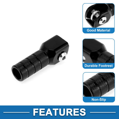 Cylinder Square Motorcycle Shifter Footrests Pegs 1 Pc for Suzuki RMZ