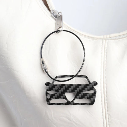 Carbon Fiber Key Ring Gift Car tuning Stylish Car Decor For Future Toyota 86