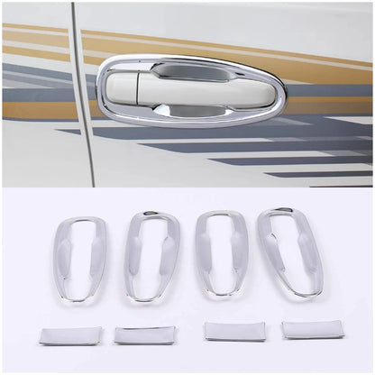 Chrome Door Handle Bowl Cover Trim for Toyota Land Cruiser Prado (2010-2019)