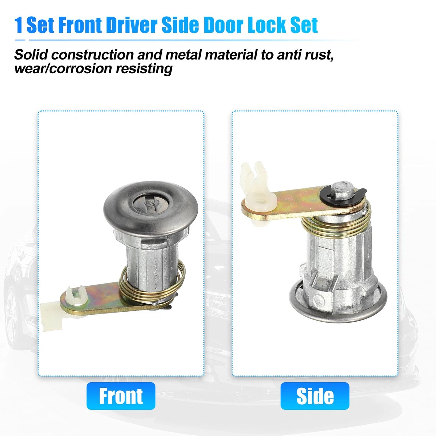 Door Lock Cylinder Set with Keys for Toyota Hilux LN30 RN30 (1983-1988)