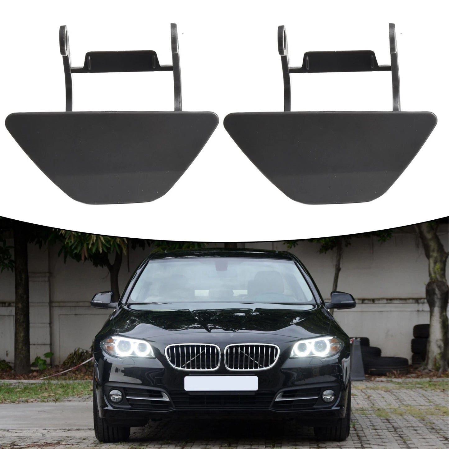 2 x Pair of Front Headlamp Washer Covers for 535i F10 F18 (2014–2016)