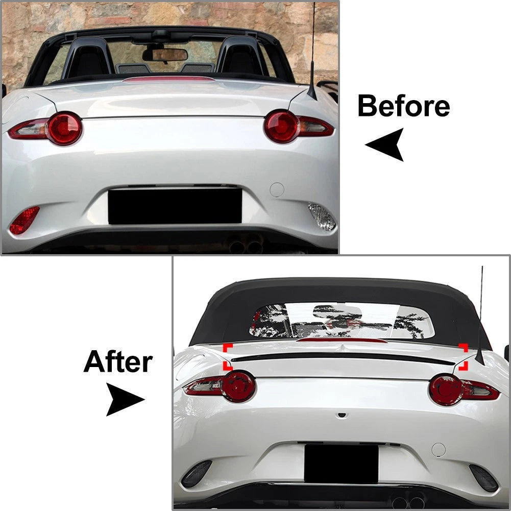 Carbon Fiber Tail Wing Spoiler Lip for Mazda MX-5 Miata (2016-2024)