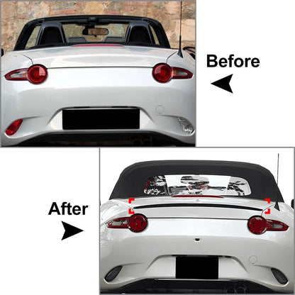 Carbon Fiber Tail Wing Spoiler Lip for Mazda MX-5 Miata (2016-2024)